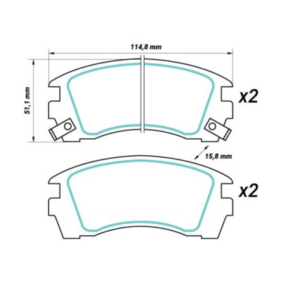 Bremsbelagsatz vorne