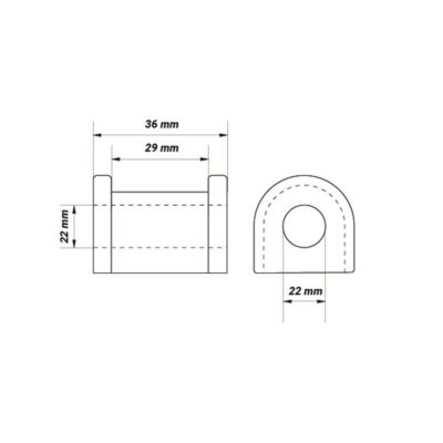 Lenkungsaufhängung Mitte